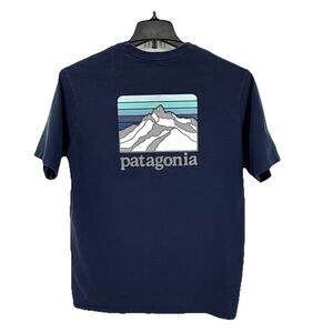 Patagonia T-Shirt Men M Regular Fit Cotton/Poly Blend Hiking Responsibili-Tee